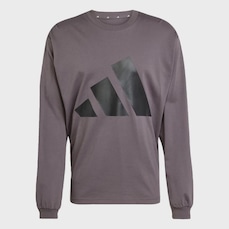Camiseta Manga Longa adidas Single Jersey Essentials Big Logo - Masculina