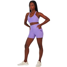 Bermuda Alto Giro Com Bolso - Feminina