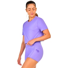 Blusa Cropped Alto Giro Skin Fit - Feminino