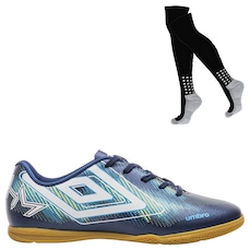 Kit Chuteira Futsal Umbro Heatmap e Meião - Adulto