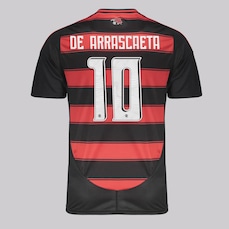 Camisa do Flamengo I 2025 10 De Arrascaeta adidas - Masculina