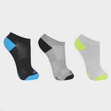 Meia Cano Invisivel Olympikus TRPK Treino - 3 Pares - Masculina