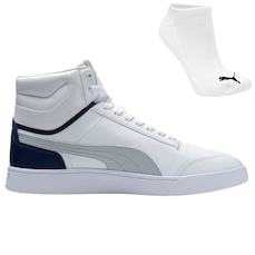 Kit Tênis Puma Shuffle Mid BDP e Meia - Adulto