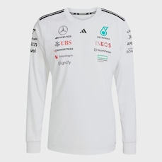 Camisa Manga Longa adidas Mercedes Amg Petronas Fórmula 1 Team White Driver - Masculina