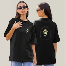 Camiseta Oversized Prime WSS Yellow Bloom - Feminina
