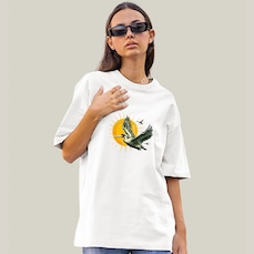 Camiseta Oversized Prime WSS Sunny Pelican - Feminina