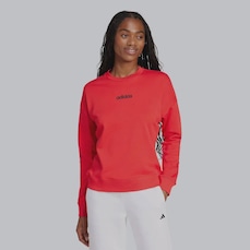Blusão de Moletom adidas Logo Linear - Feminino