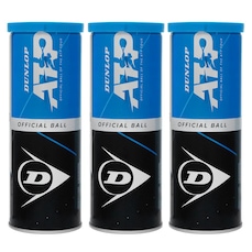 Bola de Tênis Dunlop Atp Premium Pack com 3 Tubos