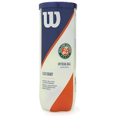 Bola de Tênis Wilson Roland Garros Oficial Clay Tubo com 3 Bolas