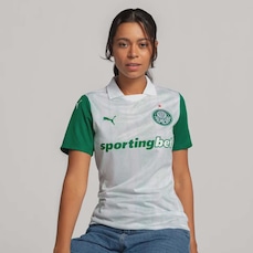 Camisa Polo do Palmeiras II 25 Puma Feminina Torcedora