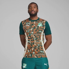 Camisa Costa do Marfim 2025 Puma Pré-Jogo - Masculina