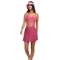 Saia Shorts Alto Giro Eterna Sobreposta Evase - Feminino