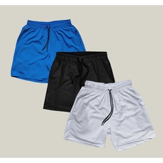 Shorts Wss Elastano - Masculino - 3 Unidades