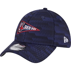 Boné Aba Curva New Era 39THIRTY Stretch Snap Clubhouse 2025 Boston Red Sox - Adulto