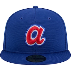 Bone Aba Reta New Era 59FIFTY Fitted Alt Clubhouse 2025 Atlanta Braves - Adulto