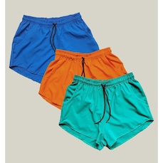 Short WSS Praia Elastano Premium - 3 Unidades - Feminino
