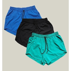 Short WSS Praia Elastano Premium - 3 Unidades - Feminino