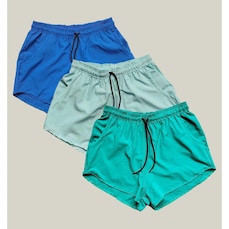 Short WSS Praia Elastano Premium - 3 Unidades - Feminino
