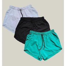 Short WSS Praia Elastano Premium - 3 Unidades - Feminino