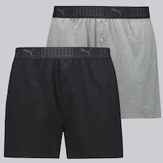 Cueca Puma Samba Canção Cotton - 2 Unidades - Masculino