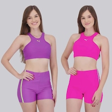 Top Puma Gym To Swin - 2 Unidades - Feminino