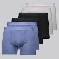 Cueca Lupo Boxer Elastic - 6 Unidades - Masculino