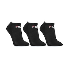 Meia Cano Curto Fila Tripack Lisa - 3 Pares - Masculina