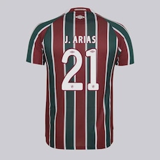 Camisa do Fluminense Umbro I 2025 21 J. Arias - Masculina