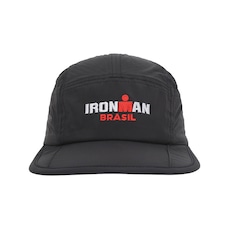 Boné Aba Reta Yopp Esportivo Ironman Brasil Respirável 5 Painel - Adulto