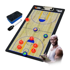 Prancheta tática magnética Pista e Campo de basquete dupla face