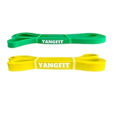 Kit Super Band Yangfit Elástico Extensor Leve e Médio