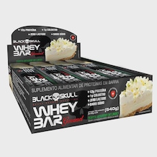 Barra de Proteína Black Skull Gourmert com colostro Torta Mousse de Limão - 12 Unidades