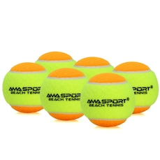 Bola de Beach Tennis Ama Sport - 06 Unidades