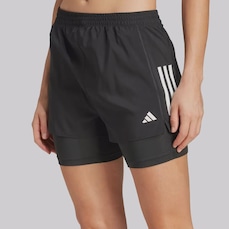 Shorts adidas Own The Run 2 em 1 - Feminino