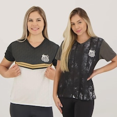 Kit 2 Camisas do Santos Braziline - Feminina