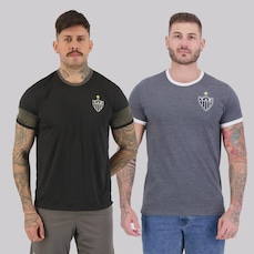 Kit de 2 Camisas do Atlético Mineiro Braziline - Masculina