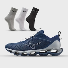 Tênis Mizuno Wave Prophecy 13 + 3 Pares de Meia Cano Médio Mizuno - Masculino