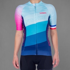Camisa Ciclismo Woom Supreme France 2021 - Feminina