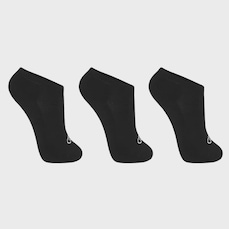 Kit Meia Olympikus Cano Invisível - 3 Pares - Feminino
