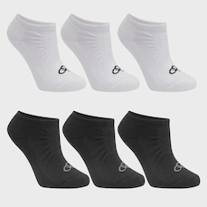 Kit Meia Olympikus Cano Invisível - 6 Pares - Unissex
