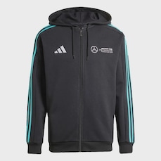 Blusão adidas Capuz Zíper Mercedes AMG Petronas Fórmula 1 Team DNA - Masculino