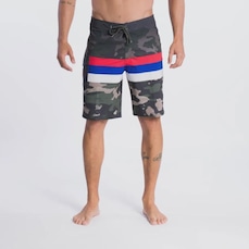 Boardshort Quiksilver Surfsilk Hawaii Stripe 20 Thyme - Masculino