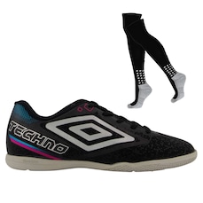 Kit Chuteira Futsal Umbro Techno II e Meião - Adulto