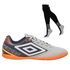 Kit Chuteira Futsal Umbro Techno II e Meião - Adulto