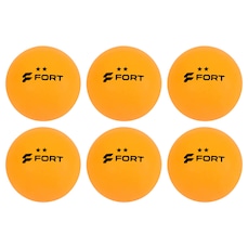 Bolinhas de Tênis de Mesa Fort 2 Estrelas - Pack com 6 Bolas