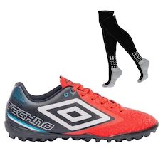 Chuteira Society Umbro Techno II + Par de Meião - Adulto