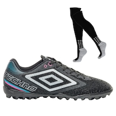 Chuteira Society Umbro Techno II + Par de Meião - Adulto
