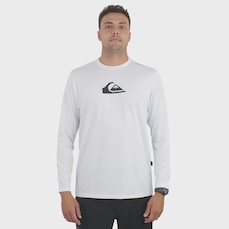 Camiseta Manga Longa Quiksilver Surf Solid Streak - Masculina