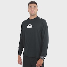 Camiseta Manga Longa Quiksilver Surf Solid Streak - Masculina