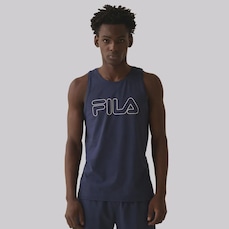 Camiseta Regata Masculina Fila Letter Outline